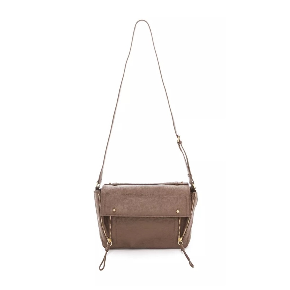 3.1 Phillip Lim Pashli Leather Messenger Satchel Bag in Taupe